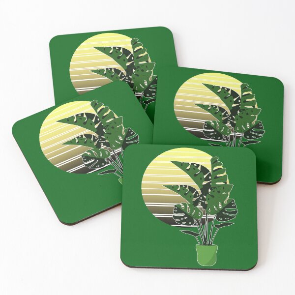 Item preview, planta tropical retro Monstera adansonii designed and sold by ompongalfina.
