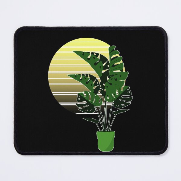 Item preview, retro tropical plant Monstera adansonii designed and sold by ompongalfina.