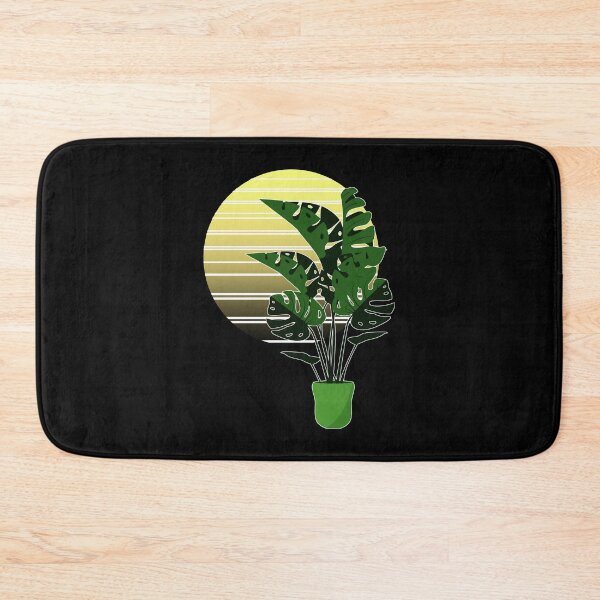 Item preview, retro tropical plant Monstera adansonii designed and sold by ompongalfina.