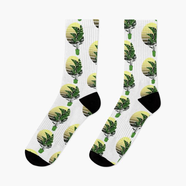 Item preview, retro tropical plant Monstera adansonii designed and sold by ompongalfina.