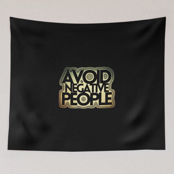 Item preview, AVOID NEGATIVE PEOPLE // Avoid Negative People // Gold Text Design designed and sold by ONLY-E-DE.