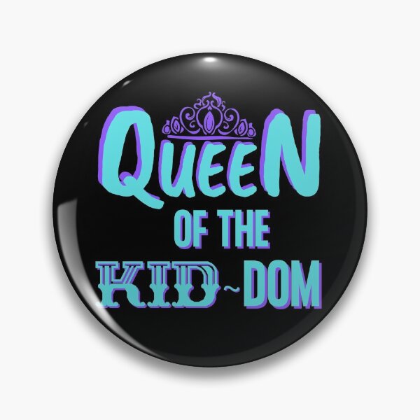 Item preview, Queen Of The Kid-Dom Mom Life Turquoise/Purple Edition designed and sold by Vibbin4Life33.