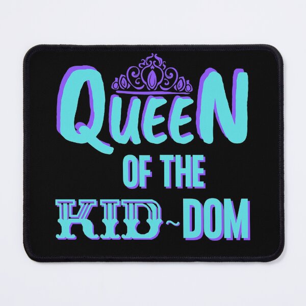 Item preview, Queen Of The Kid-Dom Mom Life Turquoise/Purple Edition designed and sold by Vibbin4Life33.
