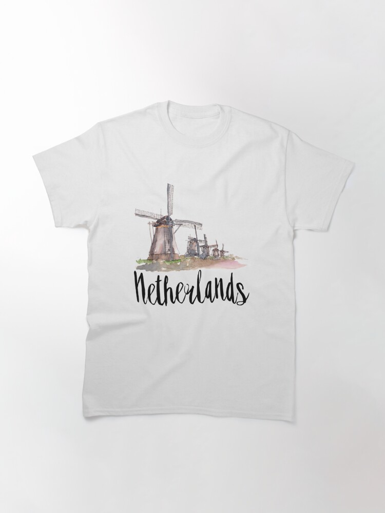 Thumbnail 2 of 7, Classic T-Shirt, Netherlands designed and sold by creativelolo.