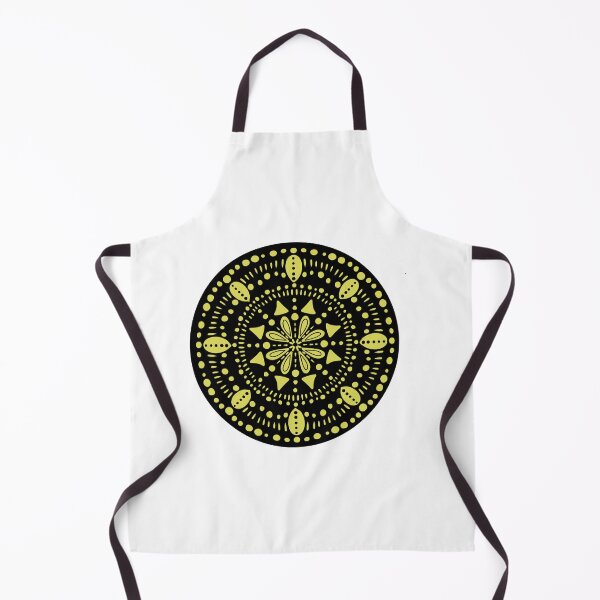 Item preview, Yellow and black mandala designed and sold by Zendays.
