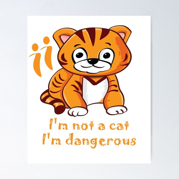 Item preview, Tigre bastante divertido designed and sold by Creative-Ho.