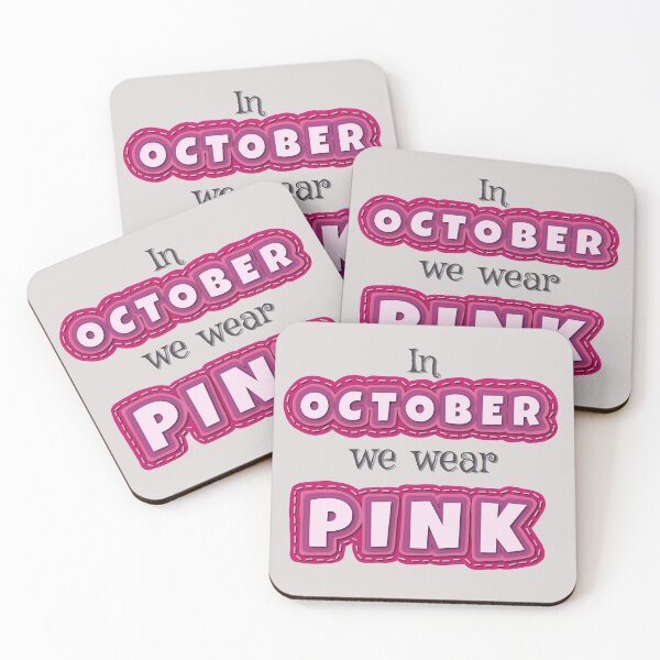 Item preview, In October We Wear Pink - Felt cutout 3D. Breast cancer awareness designed and sold by clairesartworks.