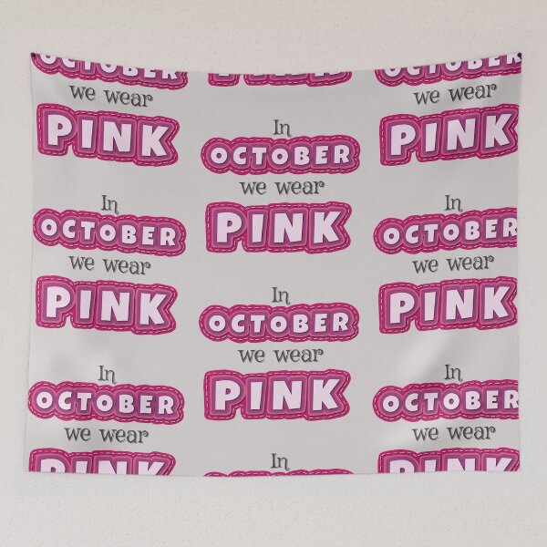 Item preview, In October We Wear Pink - Felt cutout 3D. Breast cancer awareness designed and sold by clairesartworks.