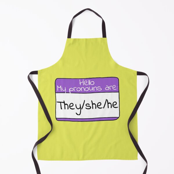 Item preview, They/she/he pronoun label designed and sold by MultifanArt1.