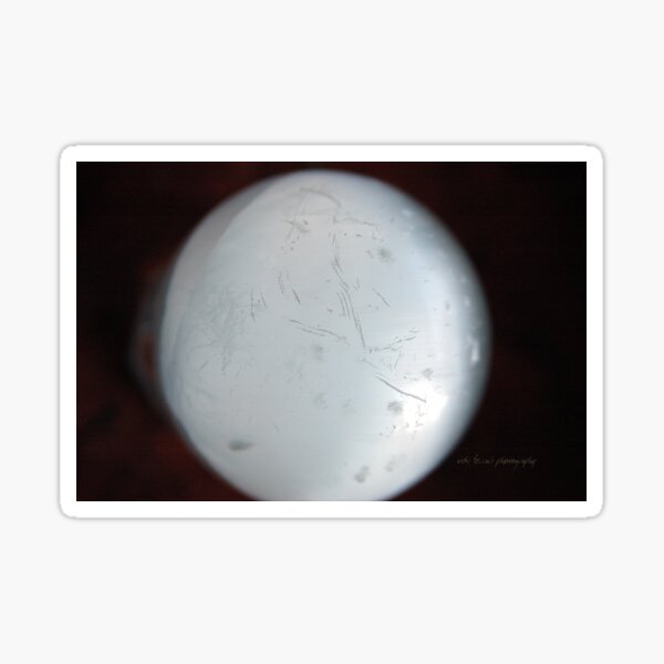 Selenite Sphere © Vicki Ferrari Sticker