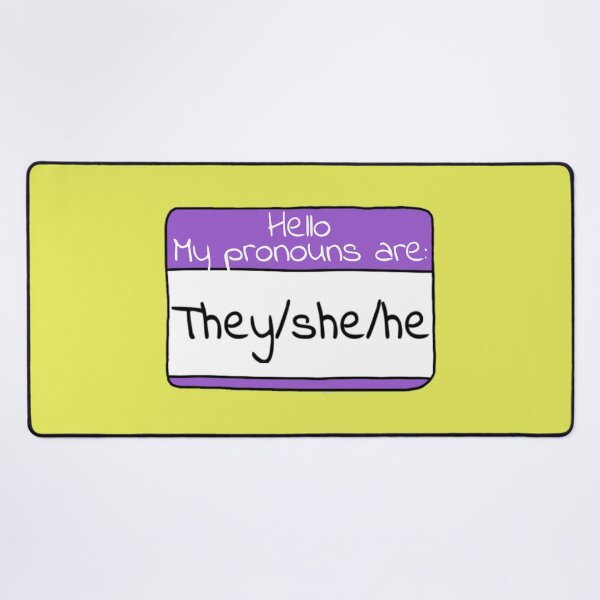 Item preview, They/she/he pronoun label designed and sold by MultifanArt1.