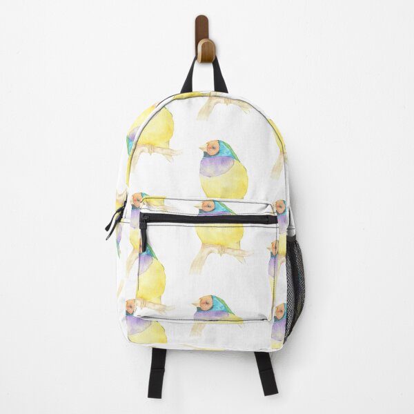 Item preview, Gouldian finch watercolor portrait designed and sold by L'Atelier Oranjade.