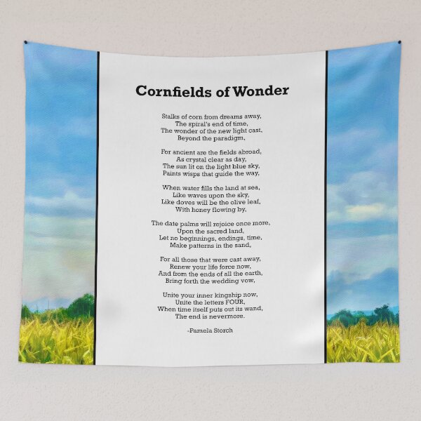 Item preview, Cornfields of Wonder Poem designed and sold by Pamela Storch.
