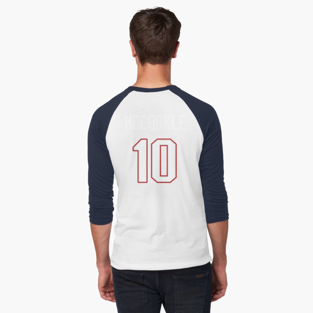 Limited Edition McCorkle 10 Shirt, Mac Jones 10 Jersey Style Shirt,  Patriots Jersey Style Shirt Phone Case, Mug, Wall Tapestry & Mask!  Essential T-Shirt for Sale by GoatGear