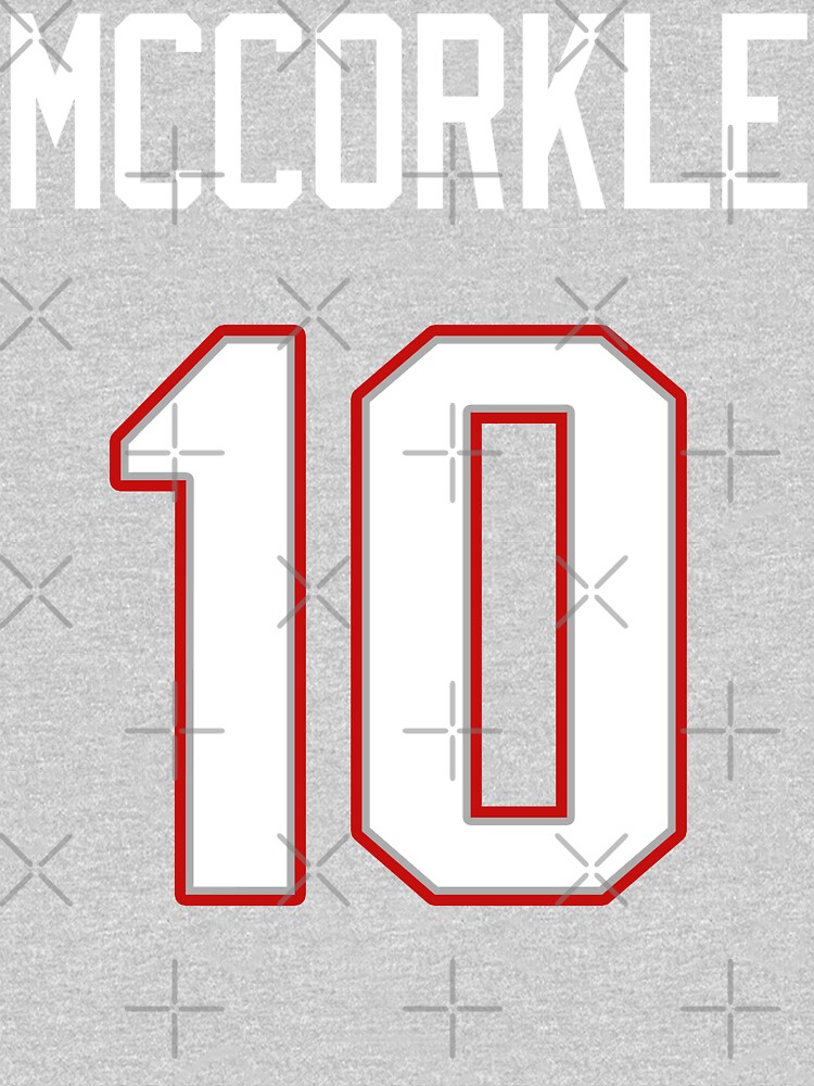 Limited Edition McCorkle 10 Shirt, Mac Jones 10 Jersey Style Shirt,  Patriots Jersey Style Shirt Phone Case, Mug, Wall Tapestry & Mask!  Essential T-Shirt for Sale by GoatGear