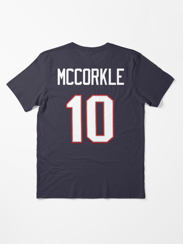 Limited Edition McCorkle 10 Shirt, Mac Jones 10 Jersey Style Shirt,  Patriots Jersey Style Shirt Phone Case, Mug, Wall Tapestry & Mask!  Essential T-Shirt for Sale by GoatGear