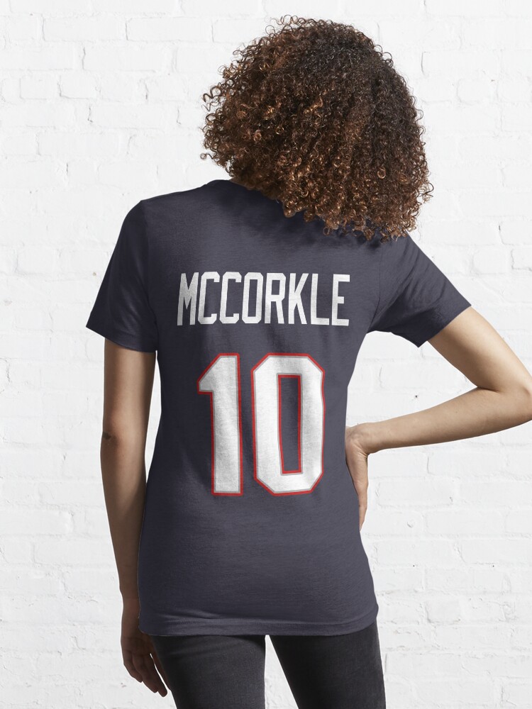 Limited Edition McCorkle 10 Shirt, Mac Jones 10 Jersey Style Shirt,  Patriots Jersey Style Shirt Phone Case, Mug, Wall Tapestry & Mask!  Essential T-Shirt for Sale by GoatGear