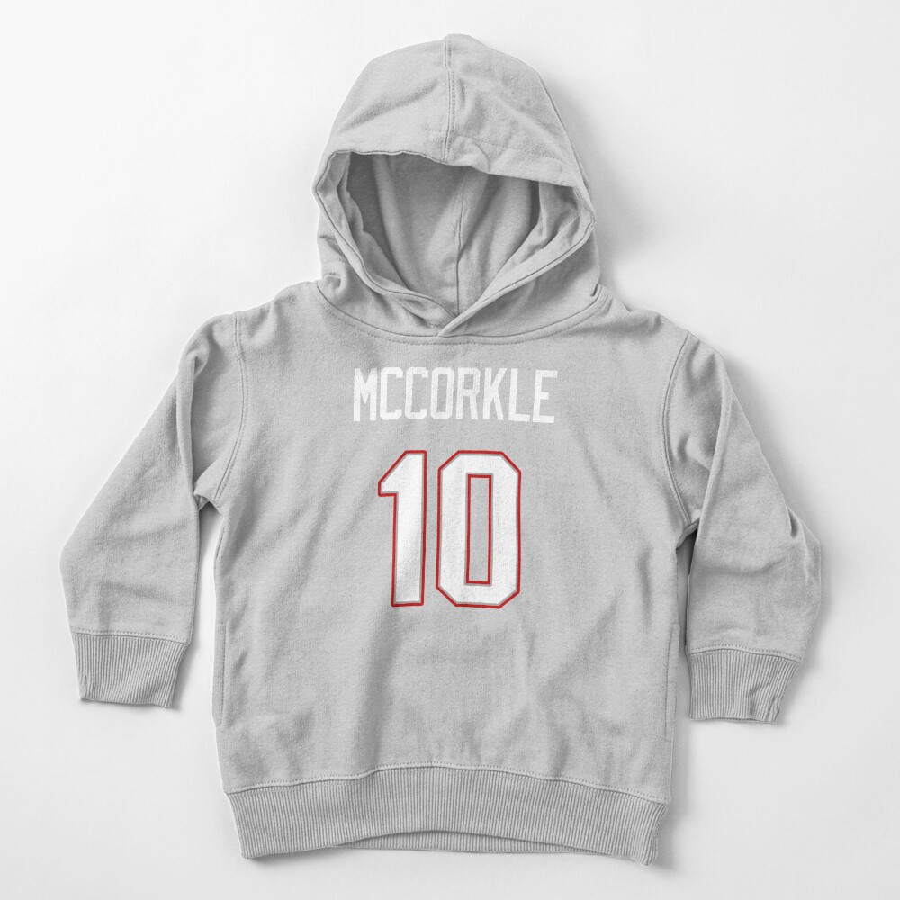 Limited Edition McCorkle 10 Shirt, Mac Jones 10 Jersey Style Shirt, Patriots  Jersey Style Shirt Phone Case, Mug, Wall Tapestry & Mask! Toddler Pullover  Hoodie for Sale by GoatGear