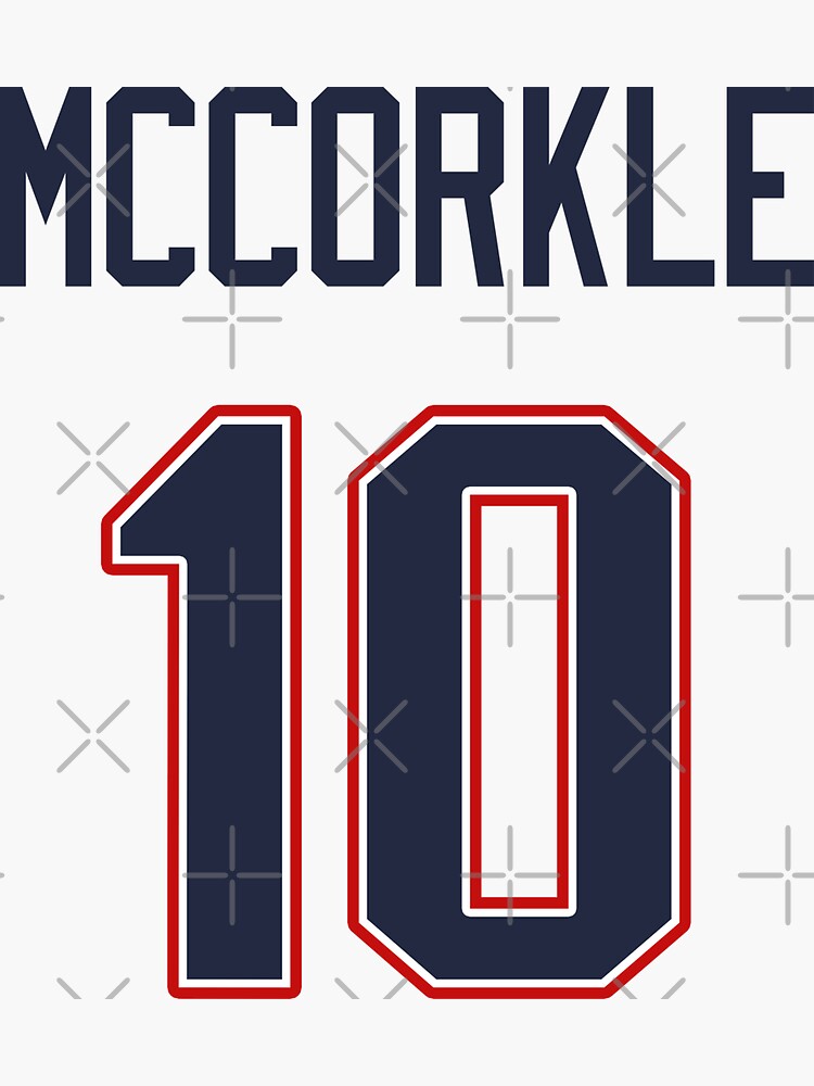 Limited Edition McCorkle 10 Shirt, Mac Jones 10 Jersey Style Shirt,  Patriots Jersey Style Shirt Phone Case, Mug, Wall Tapestry & Mask!  Essential T-Shirt for Sale by GoatGear