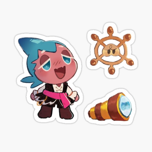 Sorbet Shark cookie Sticker