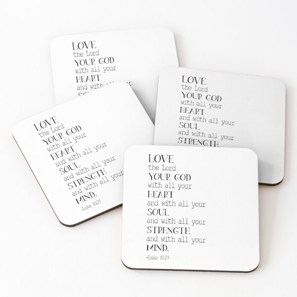Item preview, Love The Lord Your God With All Your Heart, Luke 10:27, Christian Decor, Christian Gift, Scripture, Bible Verse designed and sold by aenaonartwork.