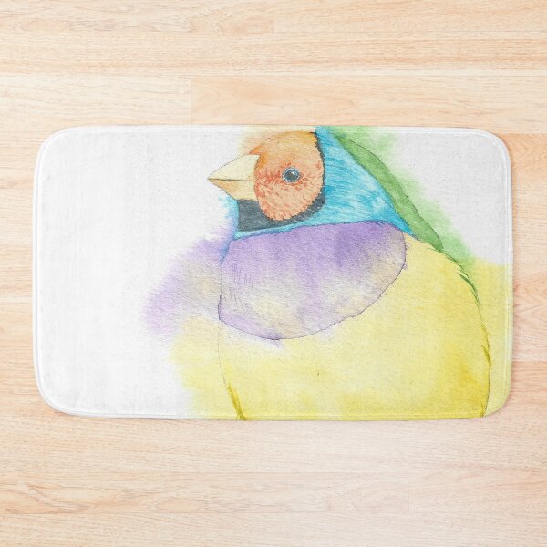Item preview, Copy of Gouldian finch watercolor portrait designed and sold by L'Atelier Oranjade.