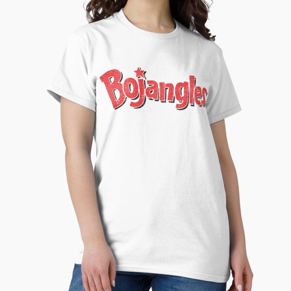 Vista previa del artículo con la obra «Bojangles - Logotipo de textura descolorida vintage», diseñado y vendido por sticker-stacker.