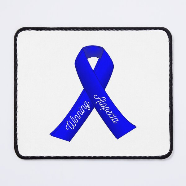 Item preview, Winning Alopecia Blue Ribbon for Alopecia Awareness Month designed and sold by Winning Alopecia.