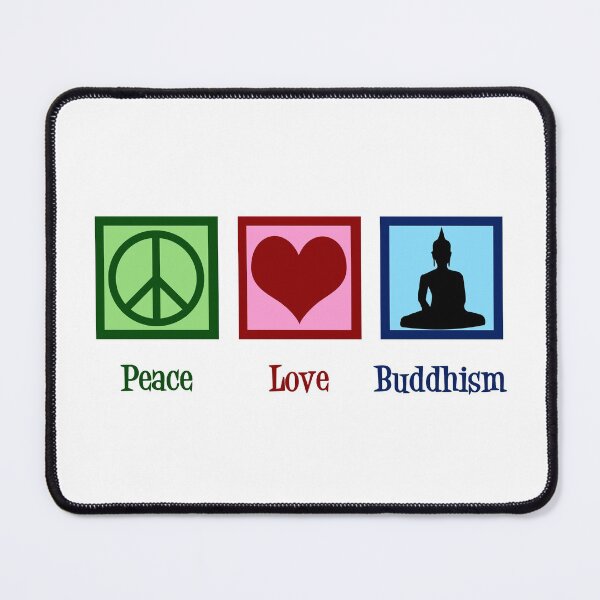 Artikelvorschau, Frieden, Liebe, Buddhismus entworfen und verkauft von Epic Love Designs.