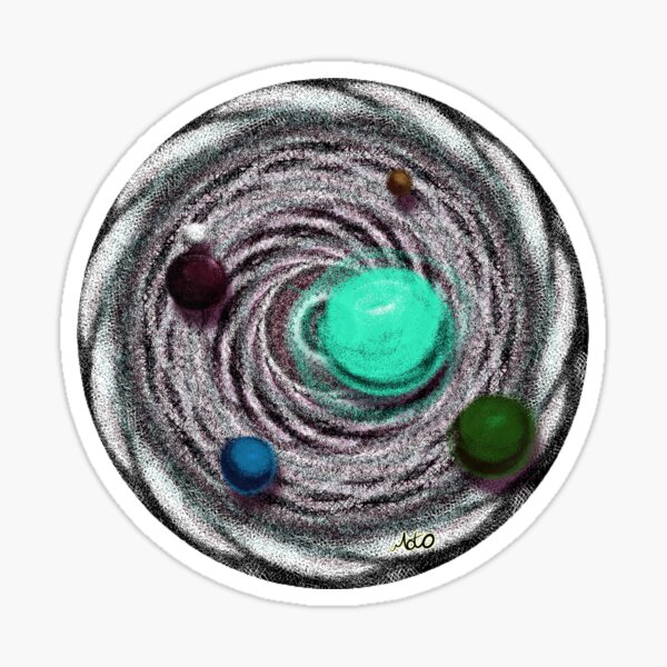 Item preview, Planets and Galaxies Blue Variant designed and sold by Motoyasu.