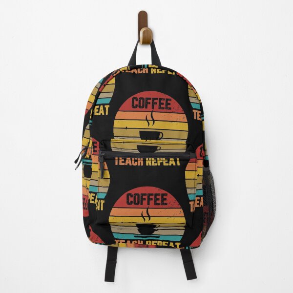 Item preview, Coffee Teach Sleep Repeat Teacher Vintage Gift designed and sold by andregiftshopzz.