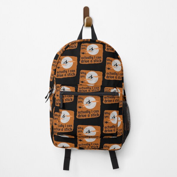 Item preview, Why yes I can drive a stick - Witches and potions - Halloween traffic nightmare designed and sold by For the love of Pixels.