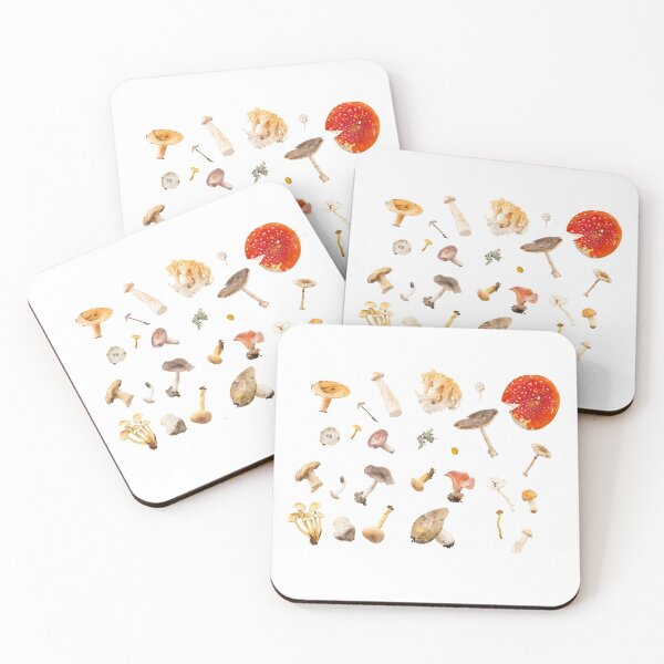 Item preview, Mushroom Heads Little Cute Trippy Red Shroom Art Nature Species designed and sold by Vintage Mag.