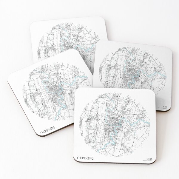 Item preview, Chongqing City Map of China - Circle designed and sold by deMAP.