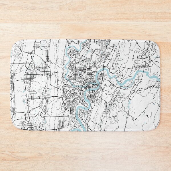 Item preview, Chongqing City Map of China - Circle designed and sold by deMAP.