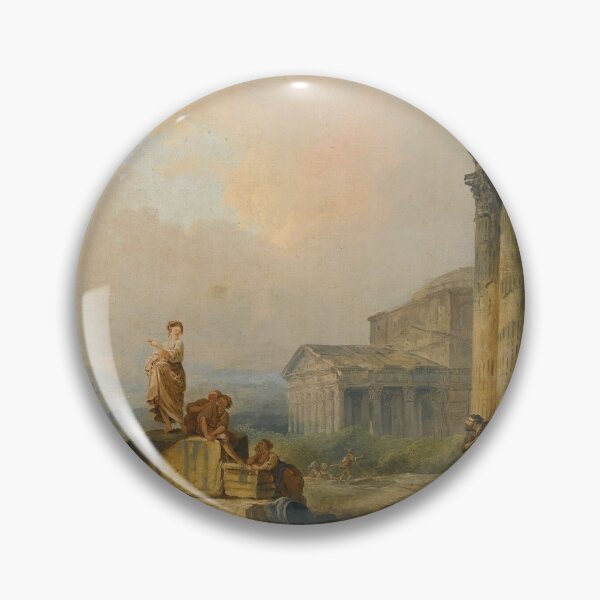 Item preview, A landscape with shepherds and shepherdesses among ancient ruins, with the statue of Castor and Pollux and the Pantheon beyond designed and sold by marcilio.
