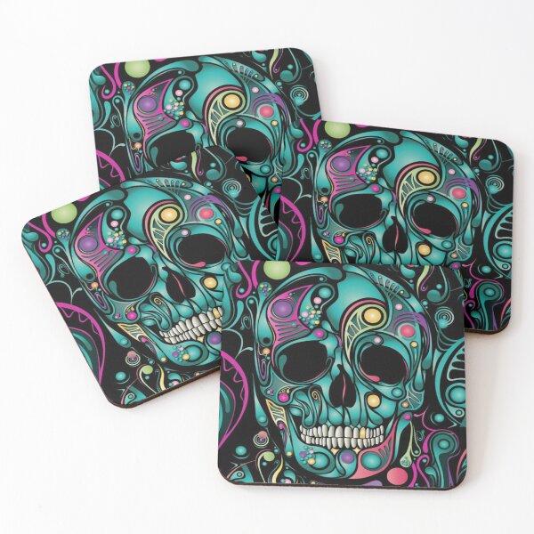 Item preview, colored skull graphic design  designed and sold by Remas10.