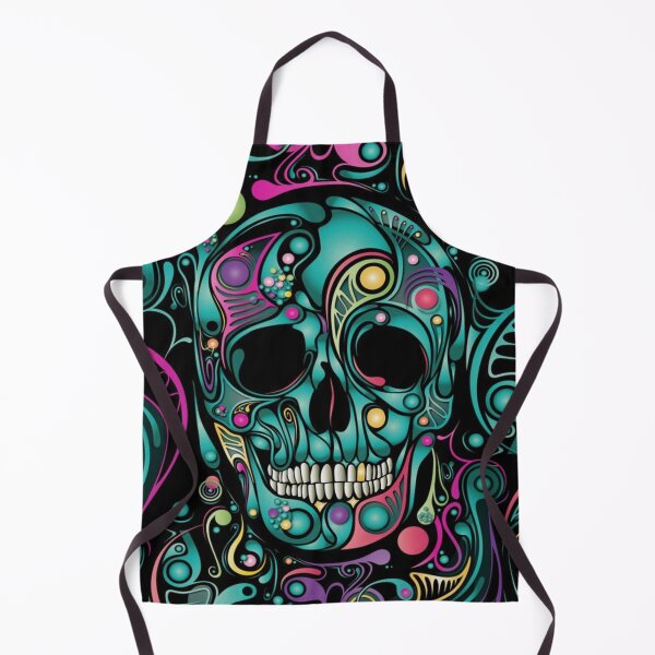 Item preview, colored skull graphic design designed and sold by Remas10.