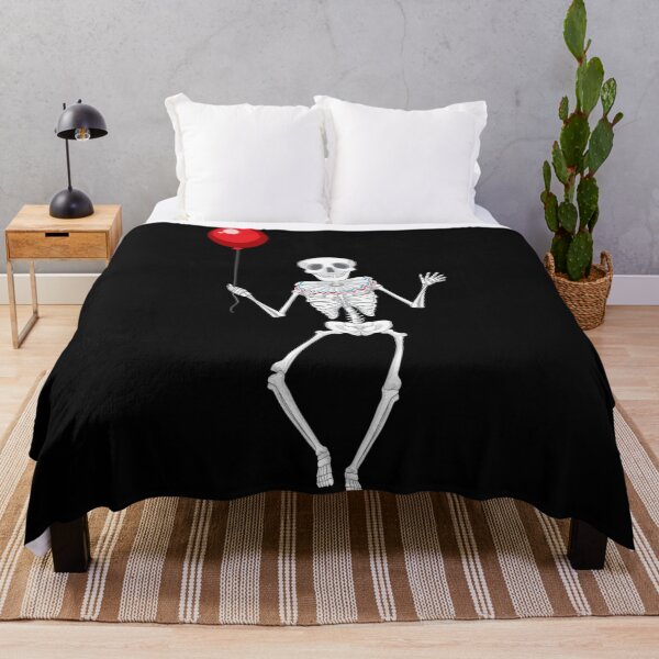 Item preview, Skeleton Holding Red Balloon designed and sold by SamirElh77.