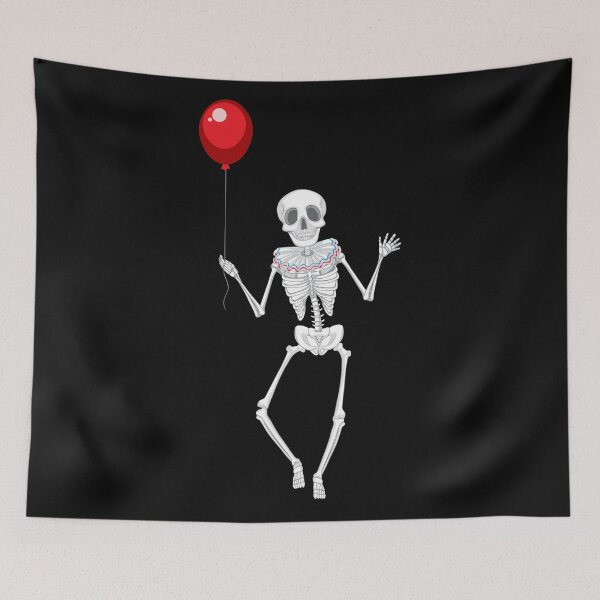 Item preview, Skeleton Holding Red Balloon designed and sold by SamirElh77.