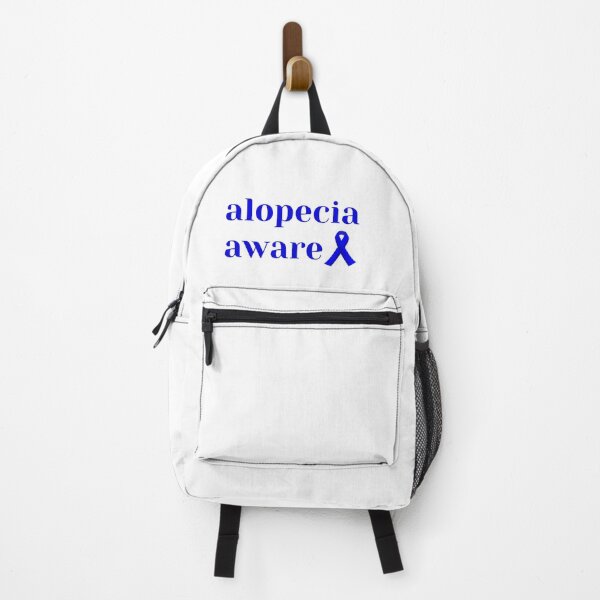 Artikelvorschau, Alopecia Aware mit Alopecia Awareness Blue Ribbon - Aufklärung über Alopecia und Unterstützung bei Haarausfall entworfen und verkauft von Winning Alopecia.
