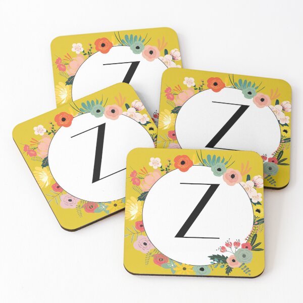 Item preview, Letter Z- Colourful Flower Frame designed and sold by Vhutolo.