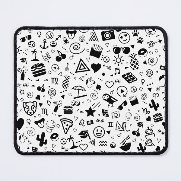 Item preview, Cartoon Icons Super Cool Doodle Art Black and White Doodles designed and sold by GDCdesigns.