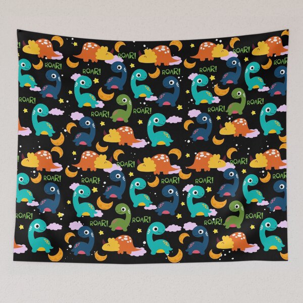 Item preview, Dinosaurs On The Moon Pattern designed and sold by Sagarika M.