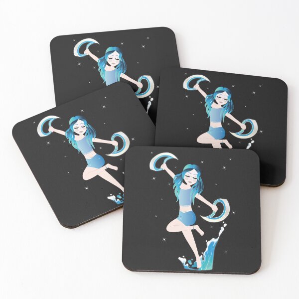 Item preview, Zodiac Aquarius Warrior - Witchling Zodiac Collection designed and sold by witchlingart.