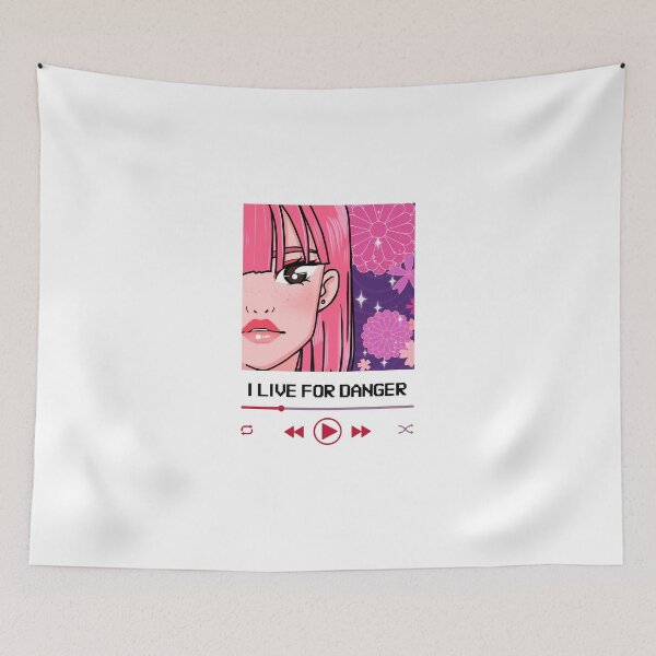 Item preview, I Live For Danger - Anime Illustration - Retro Designs designed and sold by DiamondAbrasi.