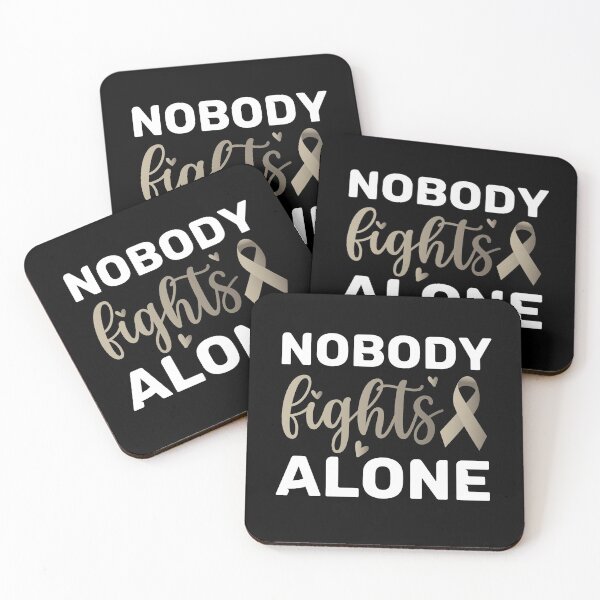 Item preview, Copy of nobody fights alone brain cancer awareness designed and sold by coatstar.