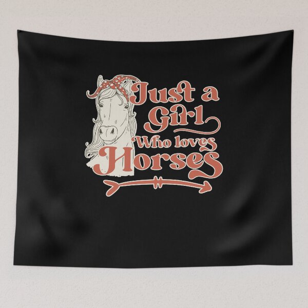 Item preview, Just a girl who loves Horses Equestrian designed and sold by SwankyFine.