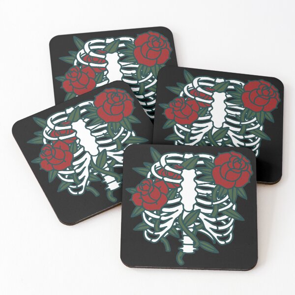 Item preview, Rib Cage and Roses designed and sold by ShopLizCreates.