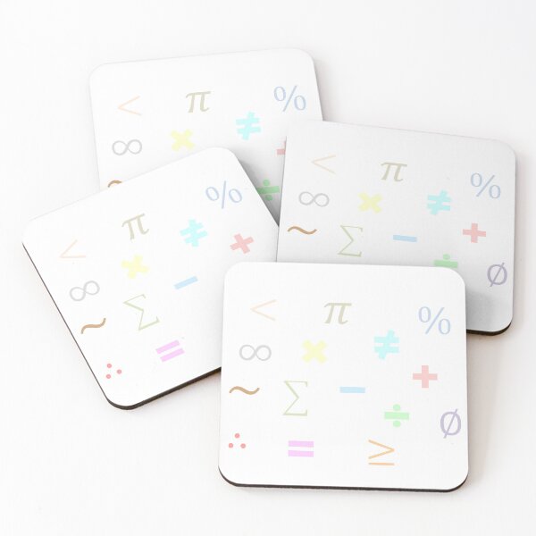 Item preview, Math Symbols Colored in Pastel Without Reflection, colorful pattern, endless pattern,Colorful Pack designed and sold by bubbley2021.